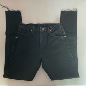 Wrangler Classic Black Skinny Frayed Hem 29x34